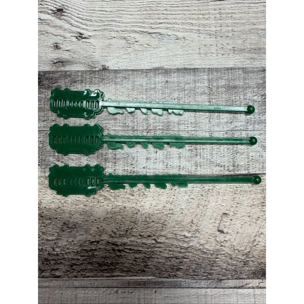 RARE Green Vintage San Francisco Tadich Grill Cable Car Souvenir Swizzle Stick